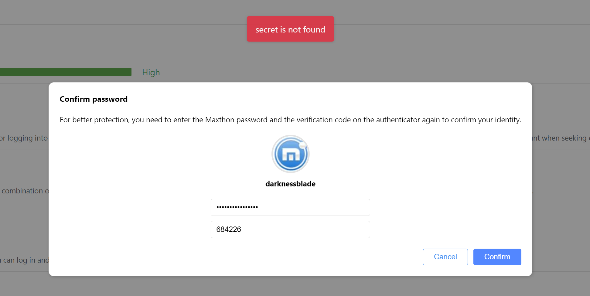2FA ist not working - request error - Maxthon Community