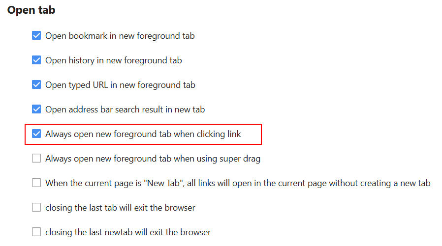 Unable to force to open new tabs in background - Maxthon Community